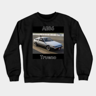 Toyota Corolla GT AE86 Trueno - Black and White Design Crewneck Sweatshirt